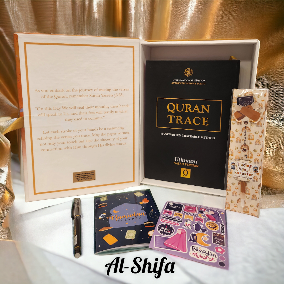 Heartfelt Verses: The Quran In My Handwriting Gift Box - Quran Trace Set