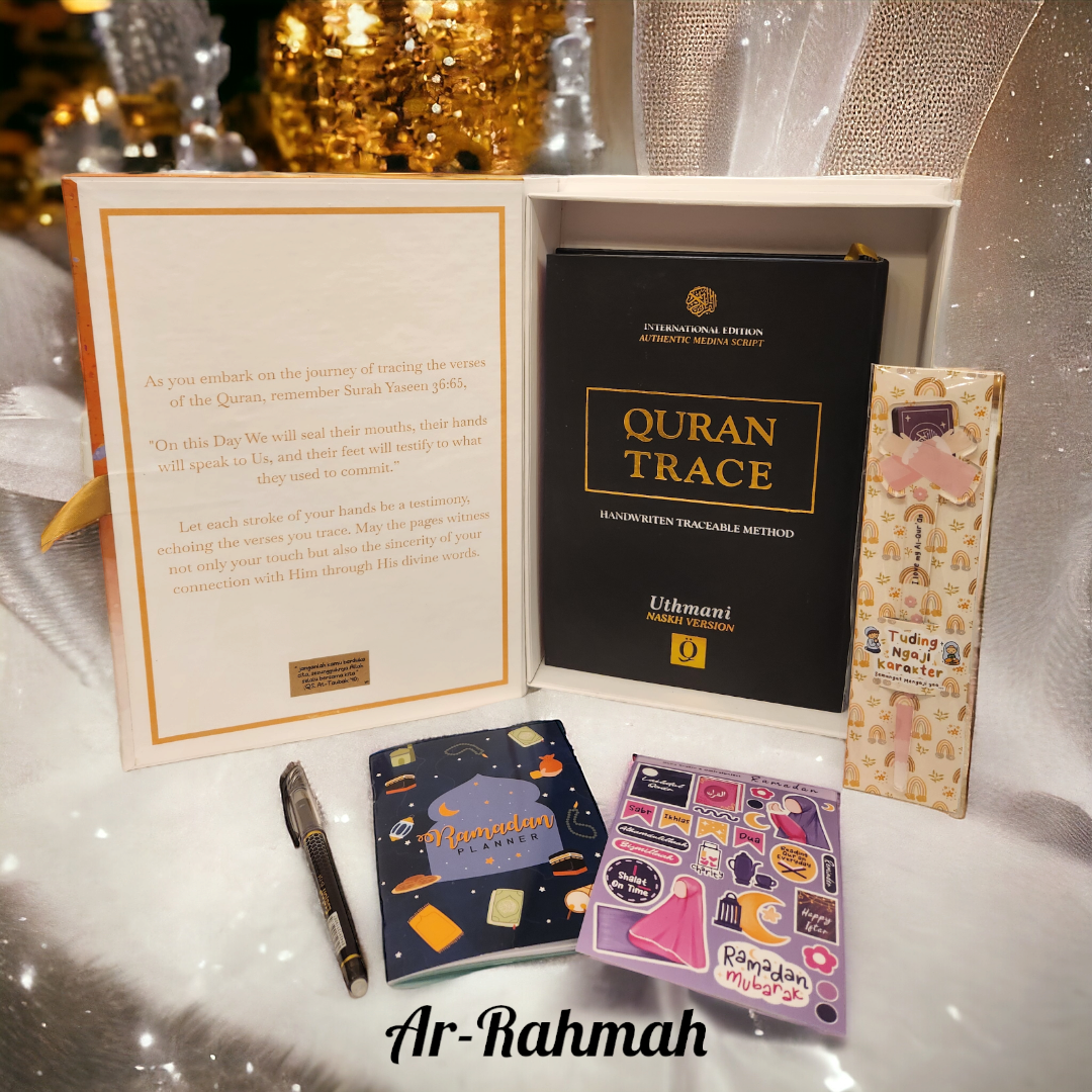 Heartfelt Verses: The Quran In My Handwriting Gift Box - Quran Trace Set