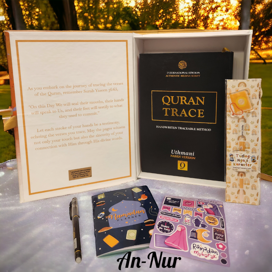 Heartfelt Verses: The Quran In My Handwriting Gift Box - Quran Trace Set