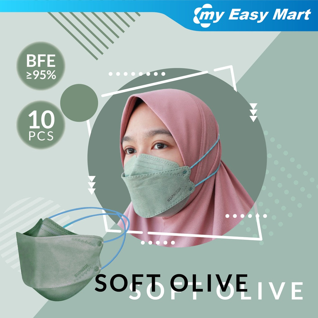 SUPMEDI KF94 HIJAB MASK 10PCS/PACKET