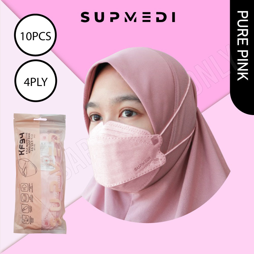 SUPMEDI KF94 HIJAB MASK 10PCS/PACKET