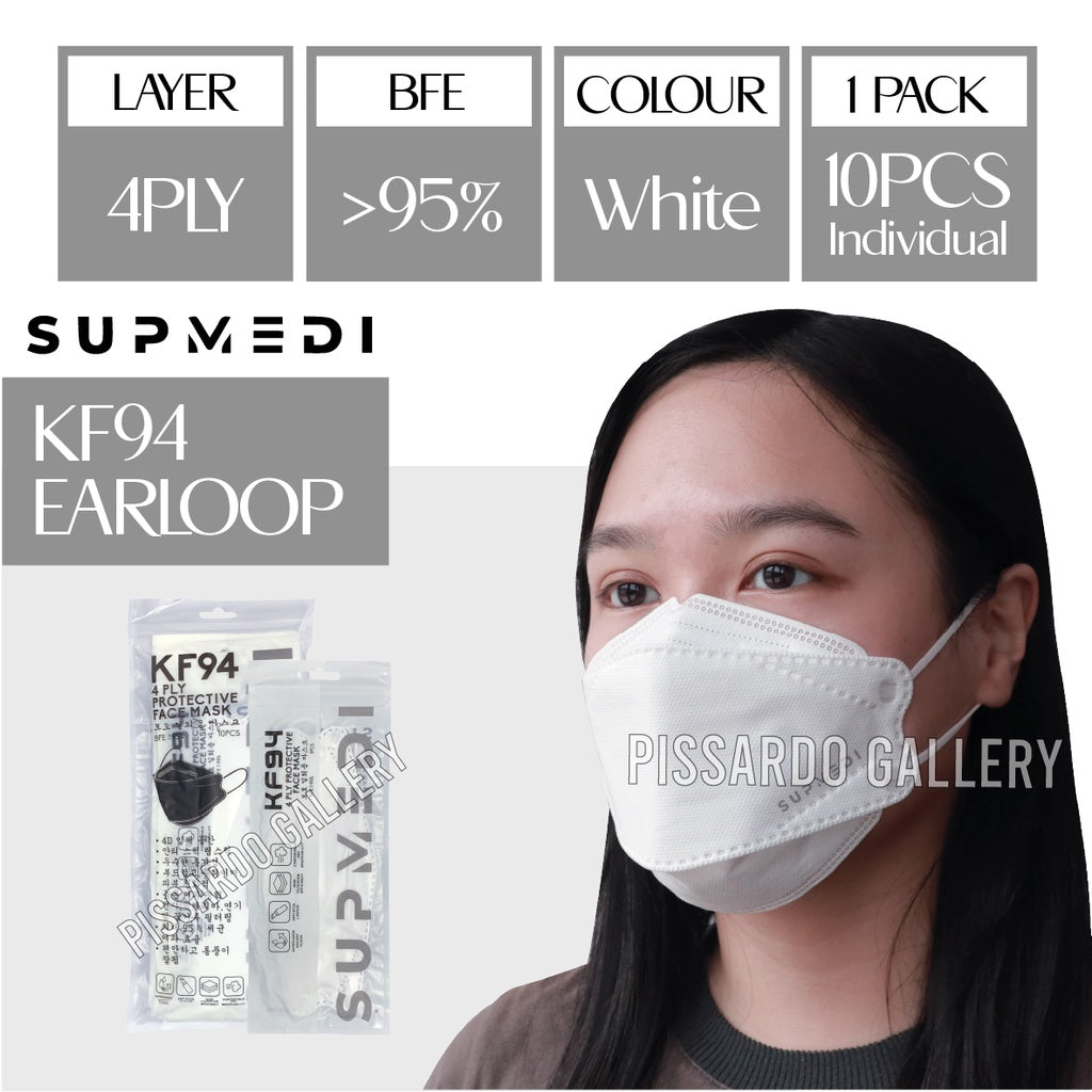 SUPMEDI KF94 EARLOOP 10PCS/PACKET